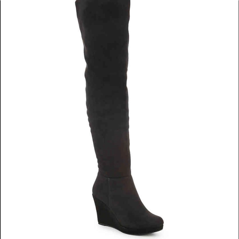 Chinese Laundry Suede Over the Knee Boots